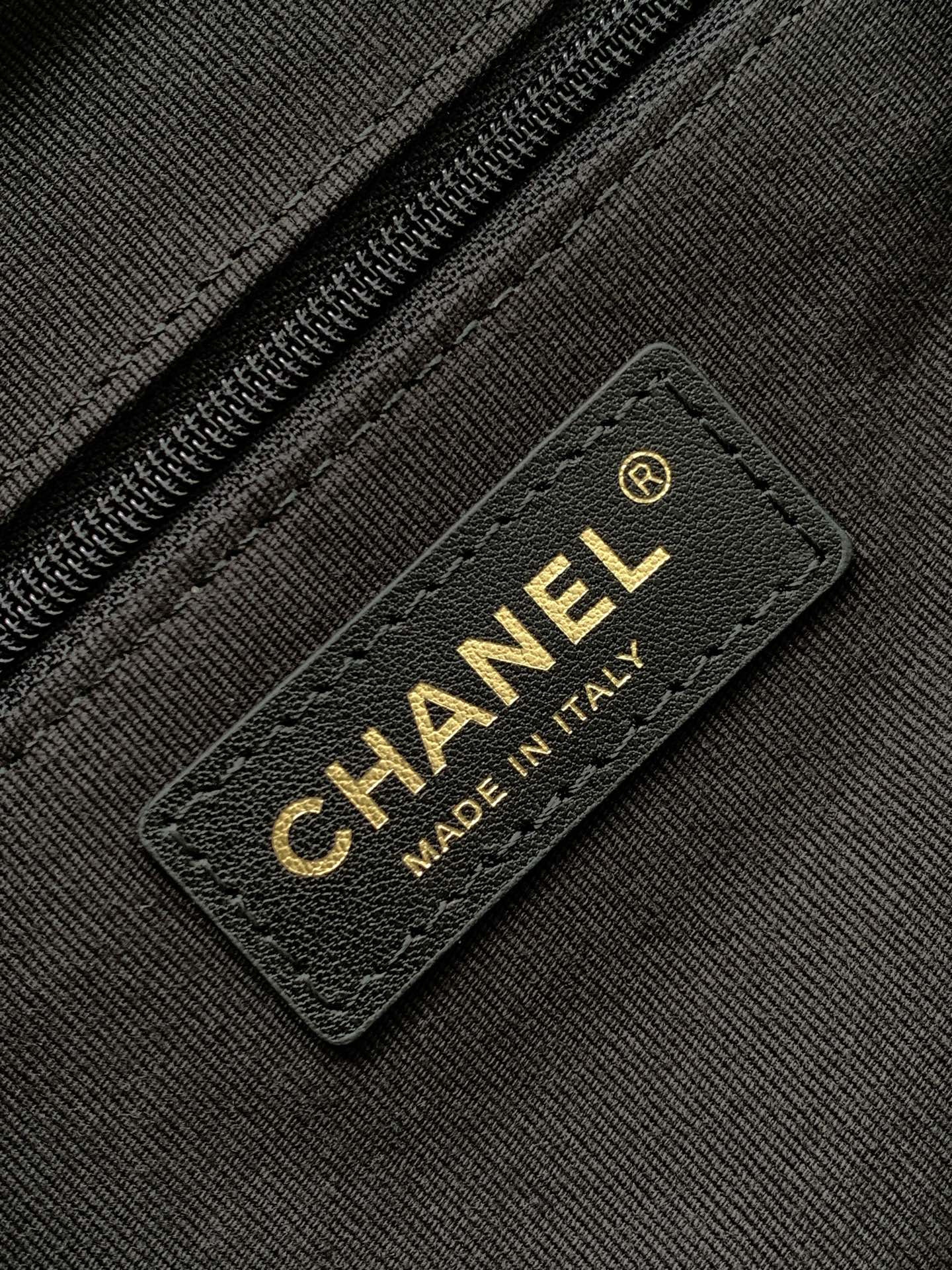 CC 25A Small Tote 36cm Grey Suede Black Calfskin
