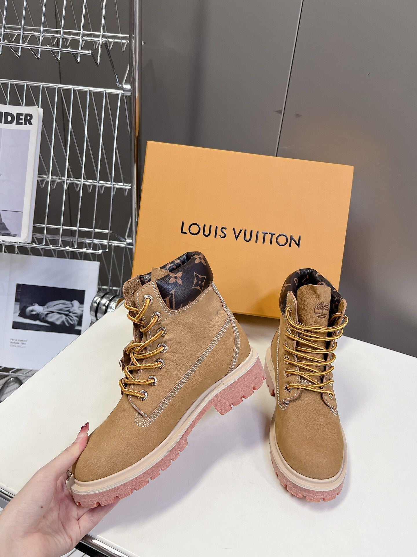 LV x Timberland Ankle Boot Brown Cowhide