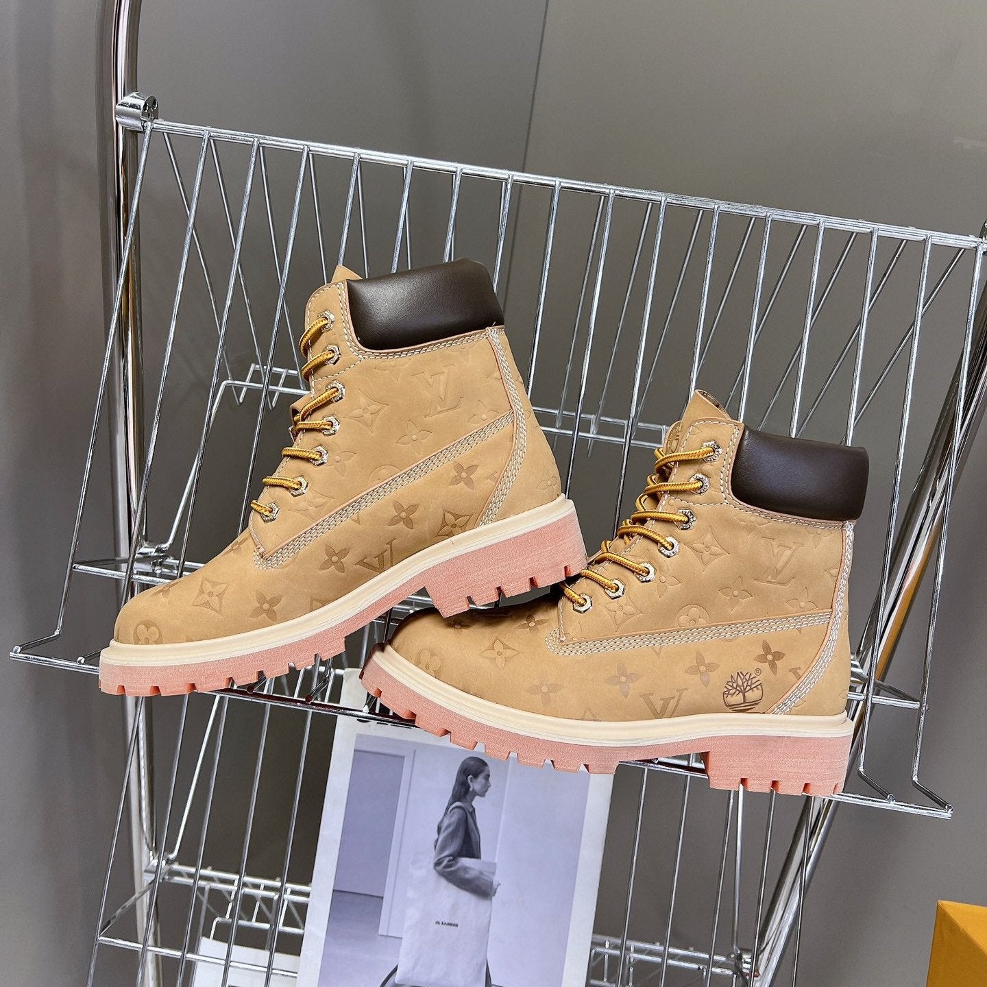 LV x Timberland 6-In Ankle Boot Brown Monogram Sude