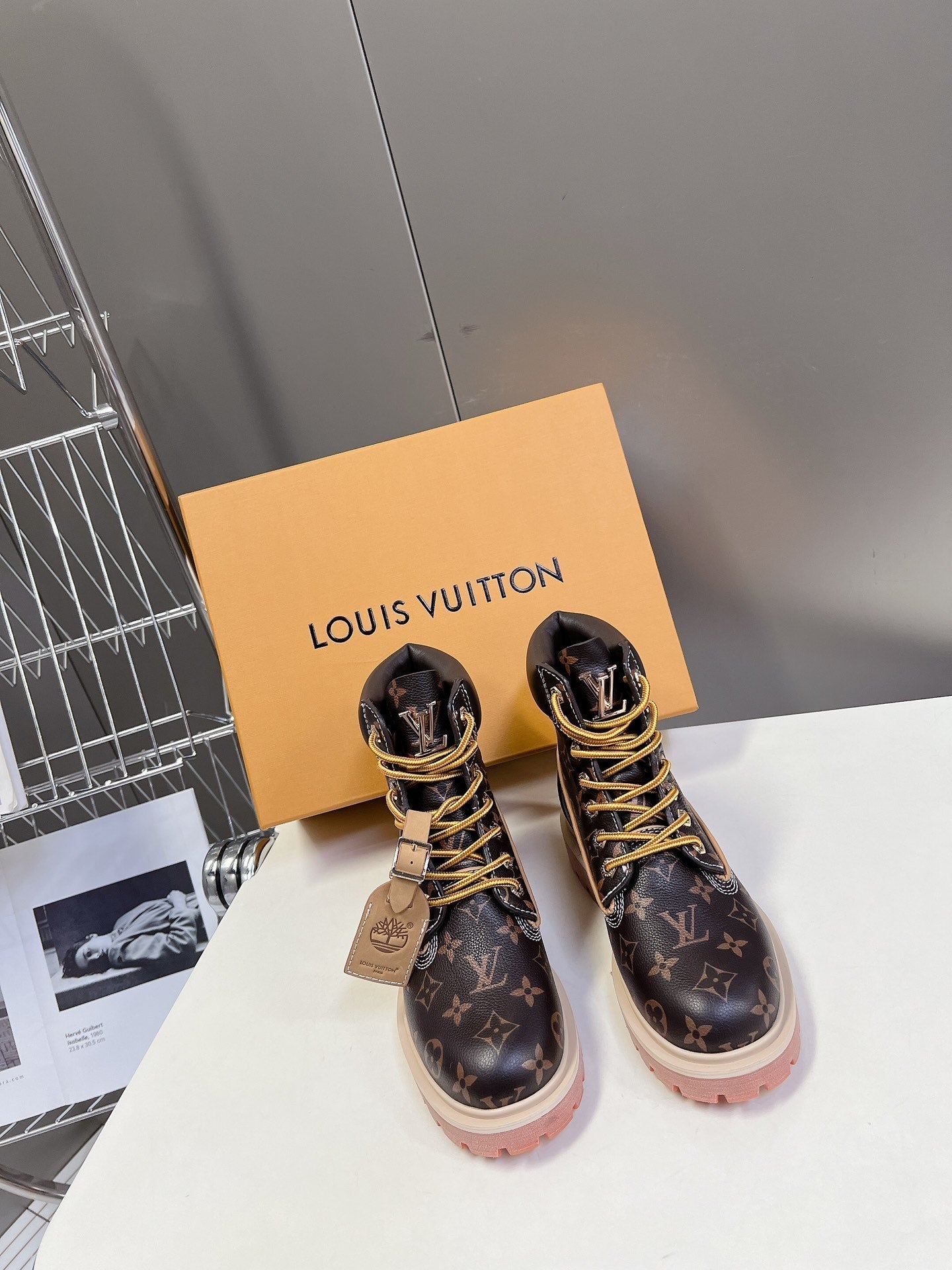 LV x Timberland 6-In Ankle Boot Dark Brown Monogram Cowhide