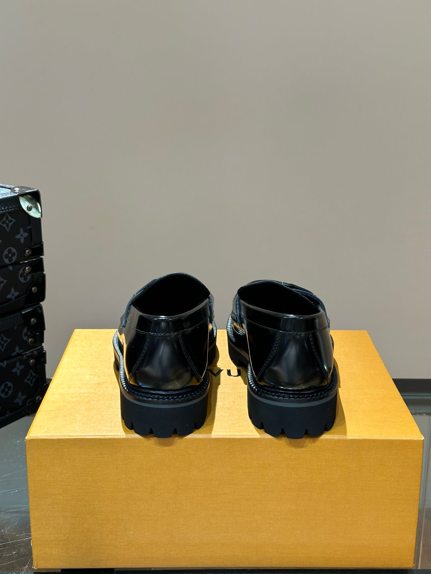LV MAJOR LOAFER IN BLACK DAMIER CALFSKIN