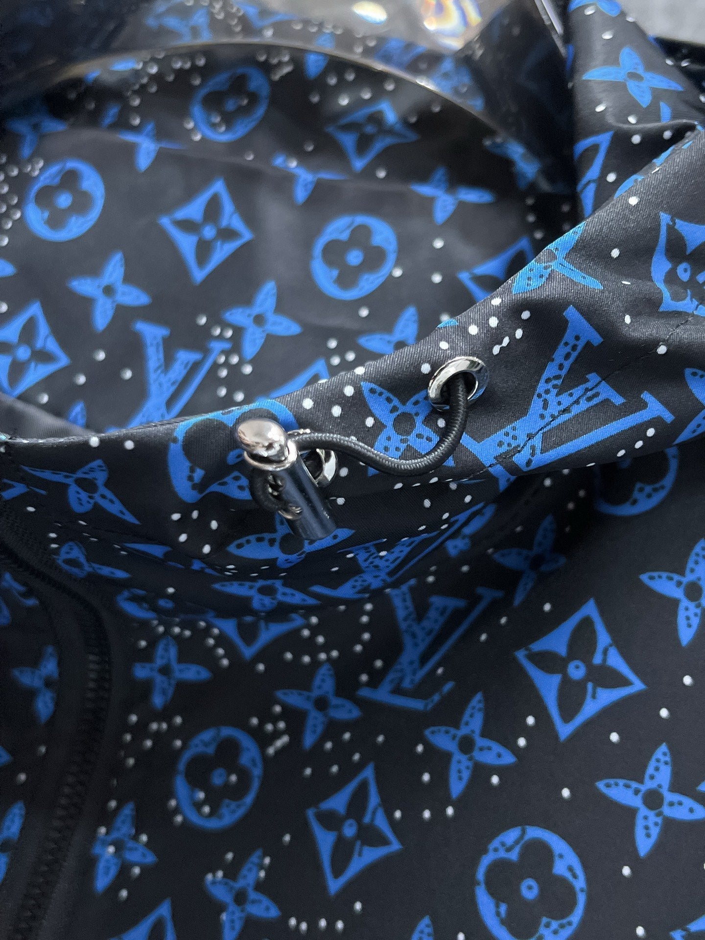 LV COBALT BLUE MIX BLACK MONOGRAM JACKET 239572