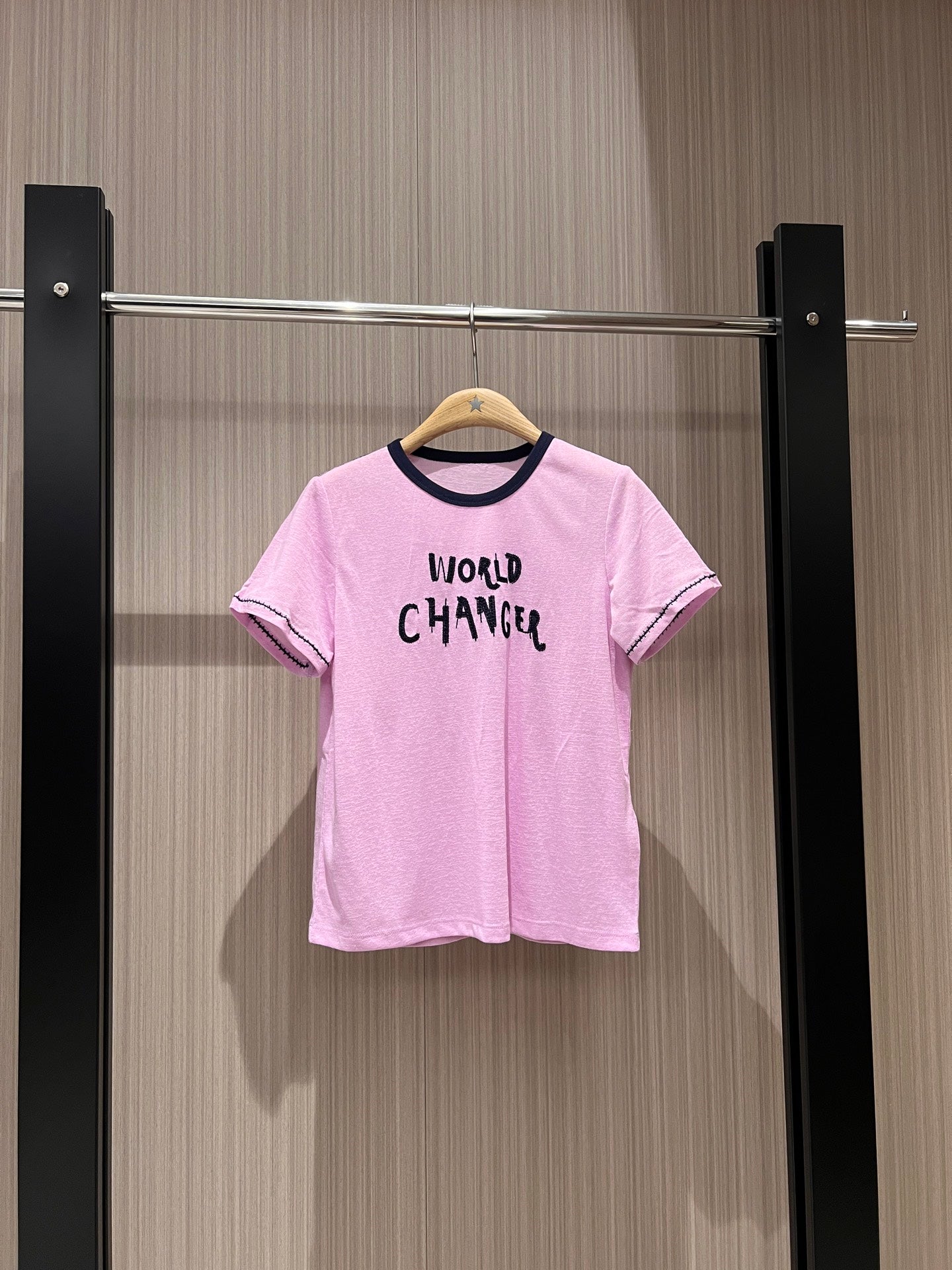 CC Embroidered Collared T-shirt Cotton