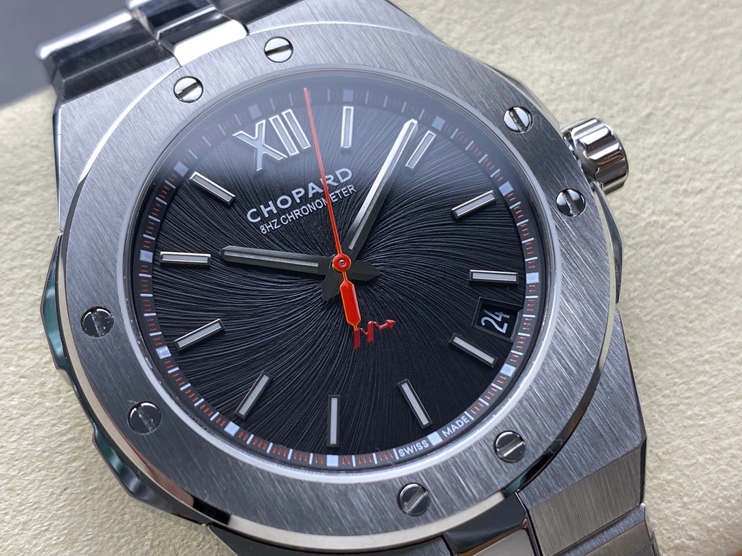 Alpine Eagle 41mm Silver Black Dial