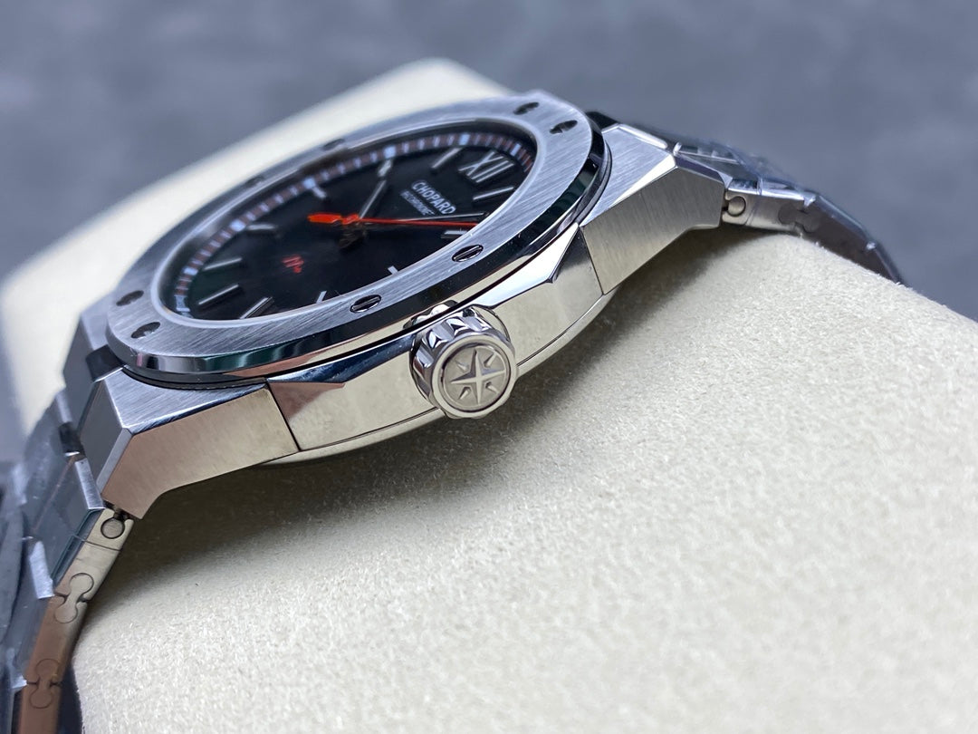 Alpine Eagle 41mm Silver Black Dial
