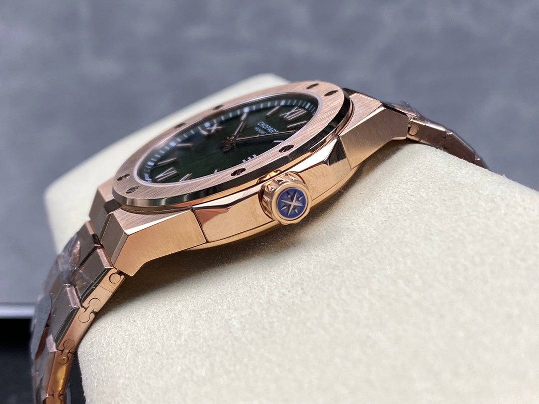 Alpine Eagle 41mm Pink Gold Green Dial