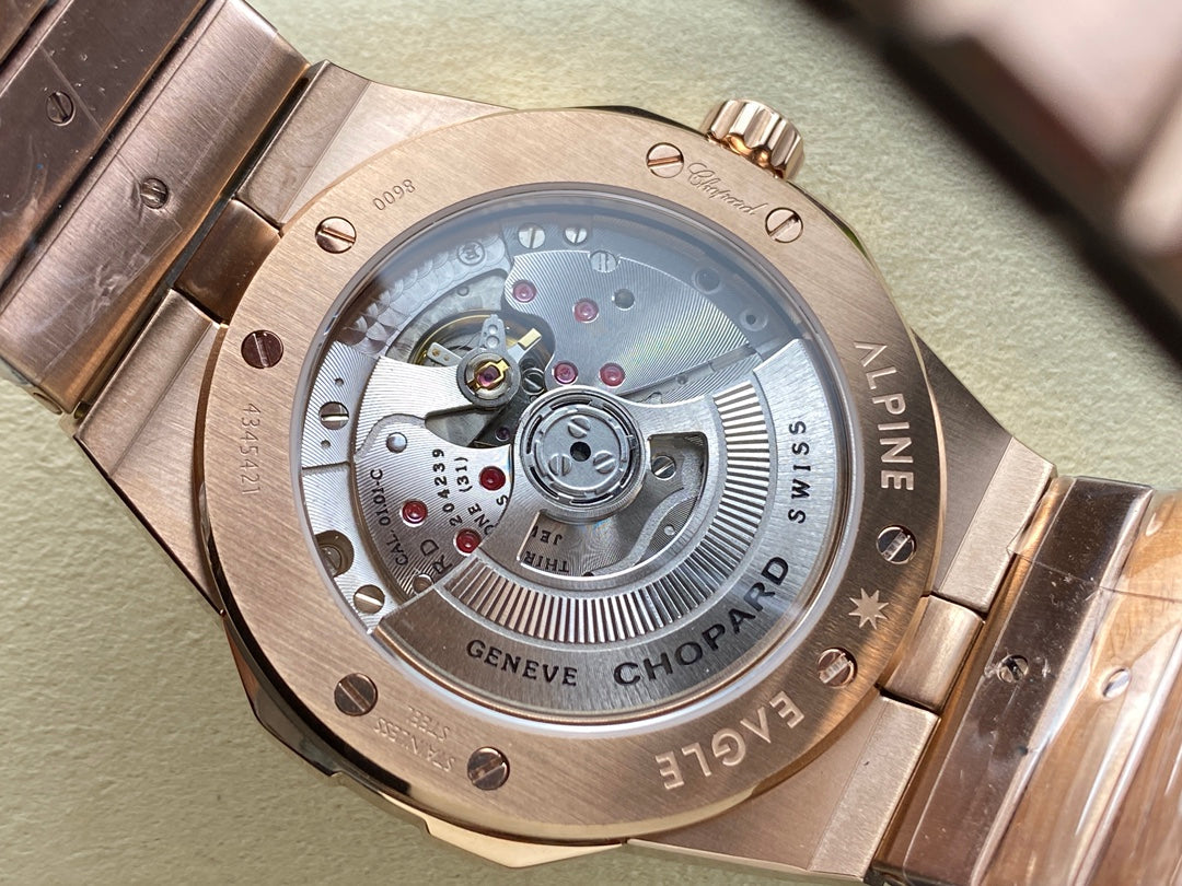 Alpine Eagle 41mm Pink Gold Red Dial