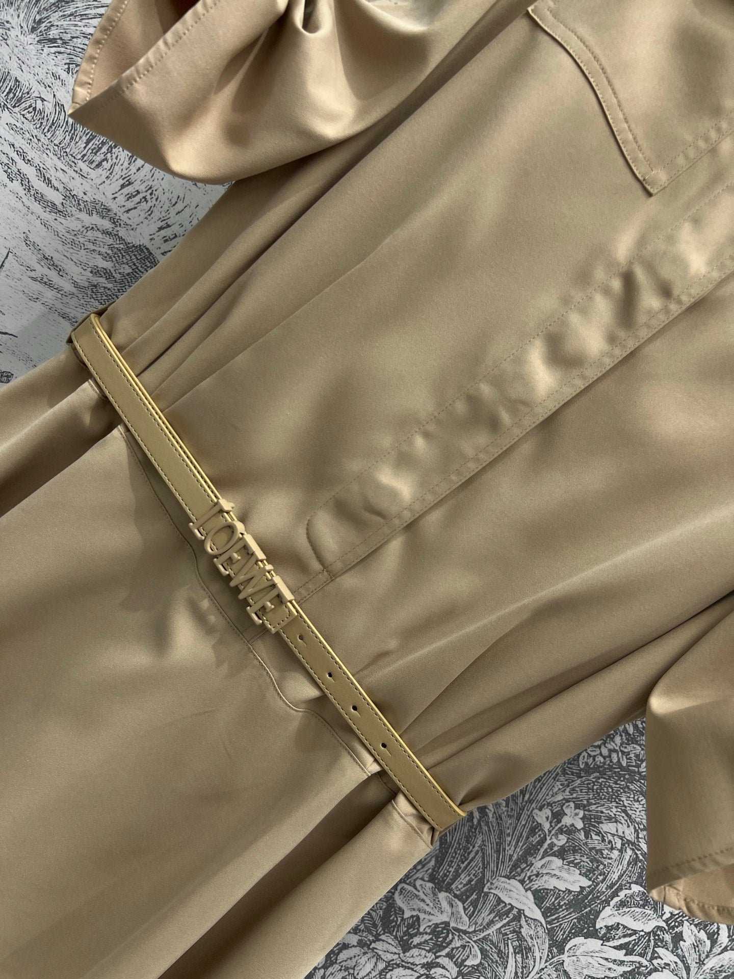 Loewe Dress Kaki Polyester Fiber