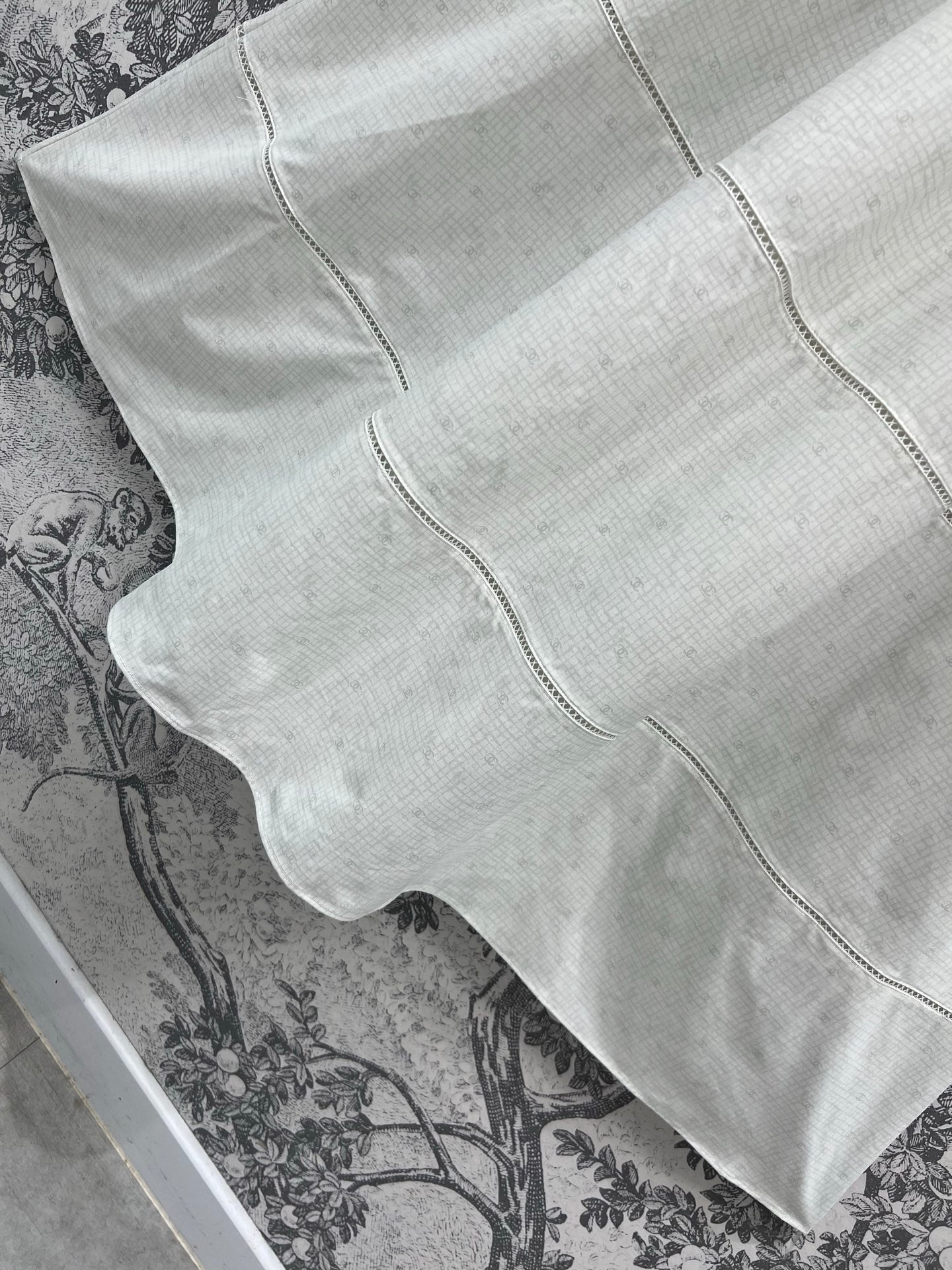CC 25 Suspender Dress Ivory Cotton