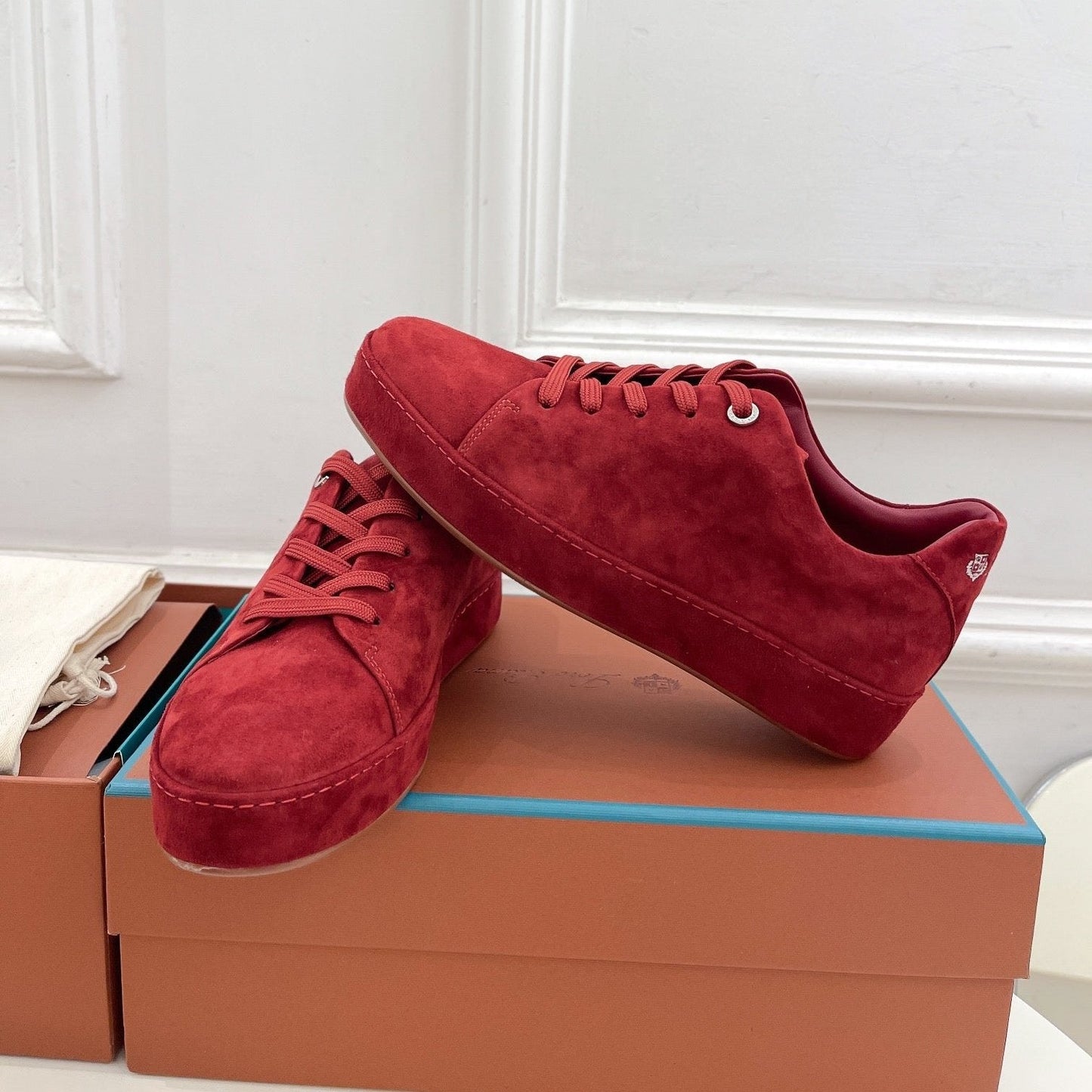 LP Nuage Sneaker In Red Suede 988283