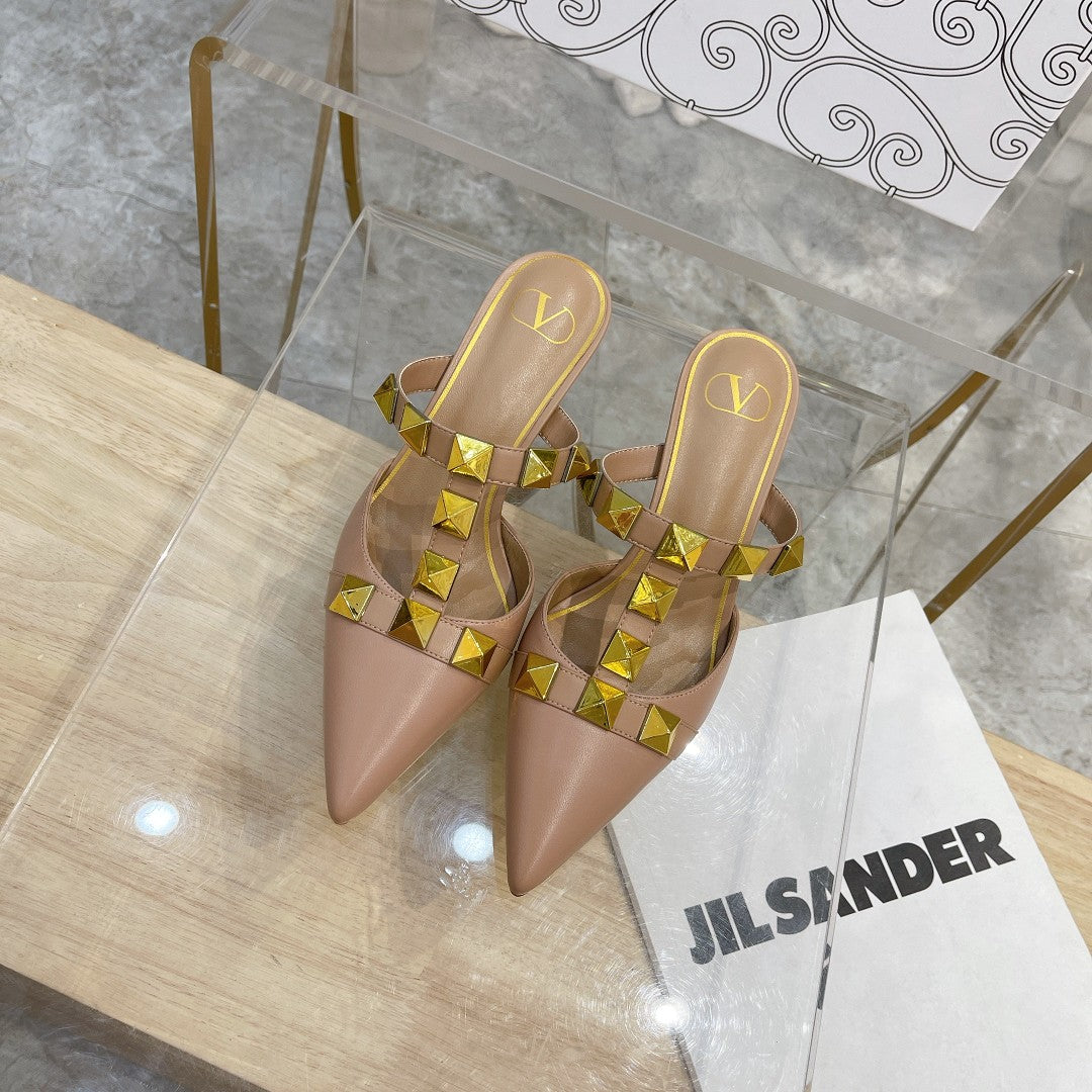 Valentino Pump Mule Heels 65mm Sheepskin 239589