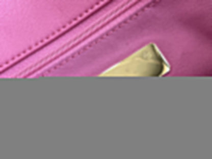 19 FLAP BAG 26 PINK LAMBSKIN