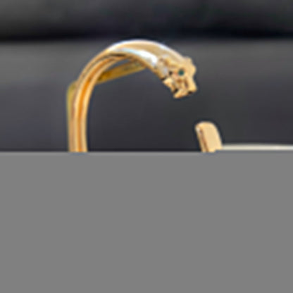 PANTHERE GOLD OPEN BRACELET