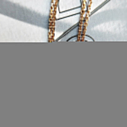 DREAM 1 MOTIF MOP PINK GOLD DOUBLE CHAIN BRACELET