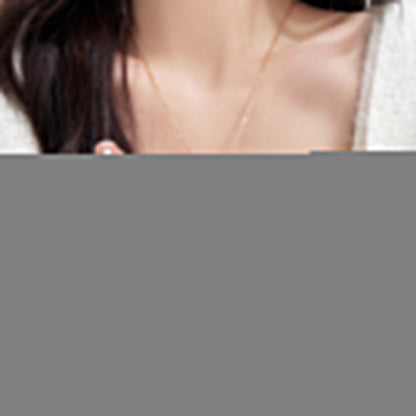 LUCKY MOVE MOP PINK GOLD NECKLACE