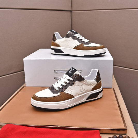 LV RIVOLI SNEAKER WHITE BROWN