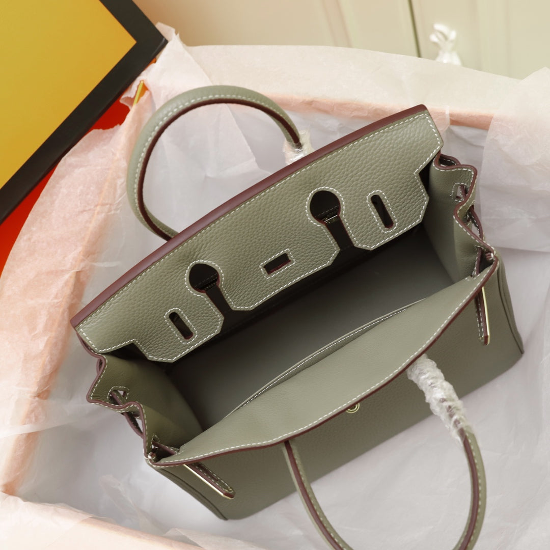 HM BIRKIN BAG 35 OLIVE TOGO GOLD HARDWARE