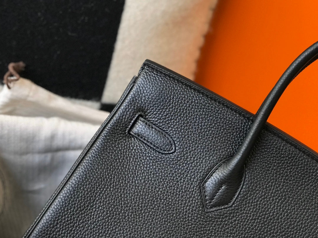 HM BIRKIN 35CM BAG BLACK TOGO SILVER HARDWARE