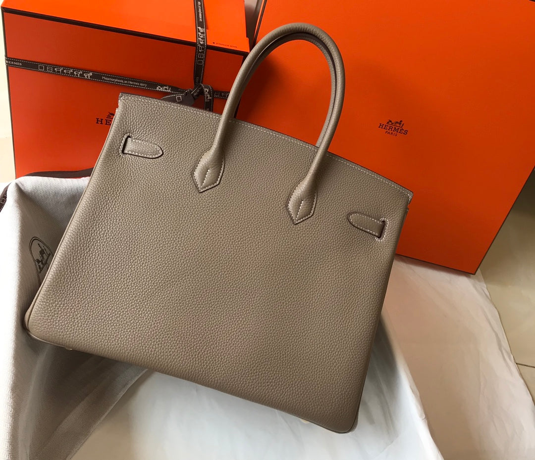 HM BIRKIN 35CM BAG KHAKI TOGO GOLD HARDWARE