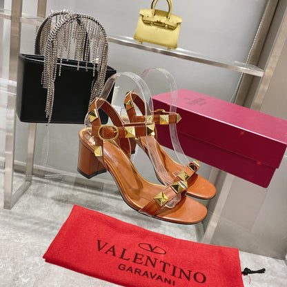 Valentino Roman Stud Sandal 65mm Calfskin 239546