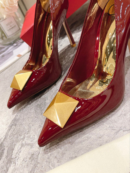 VT 25 Toe Pumps Red Patent Leather 340210