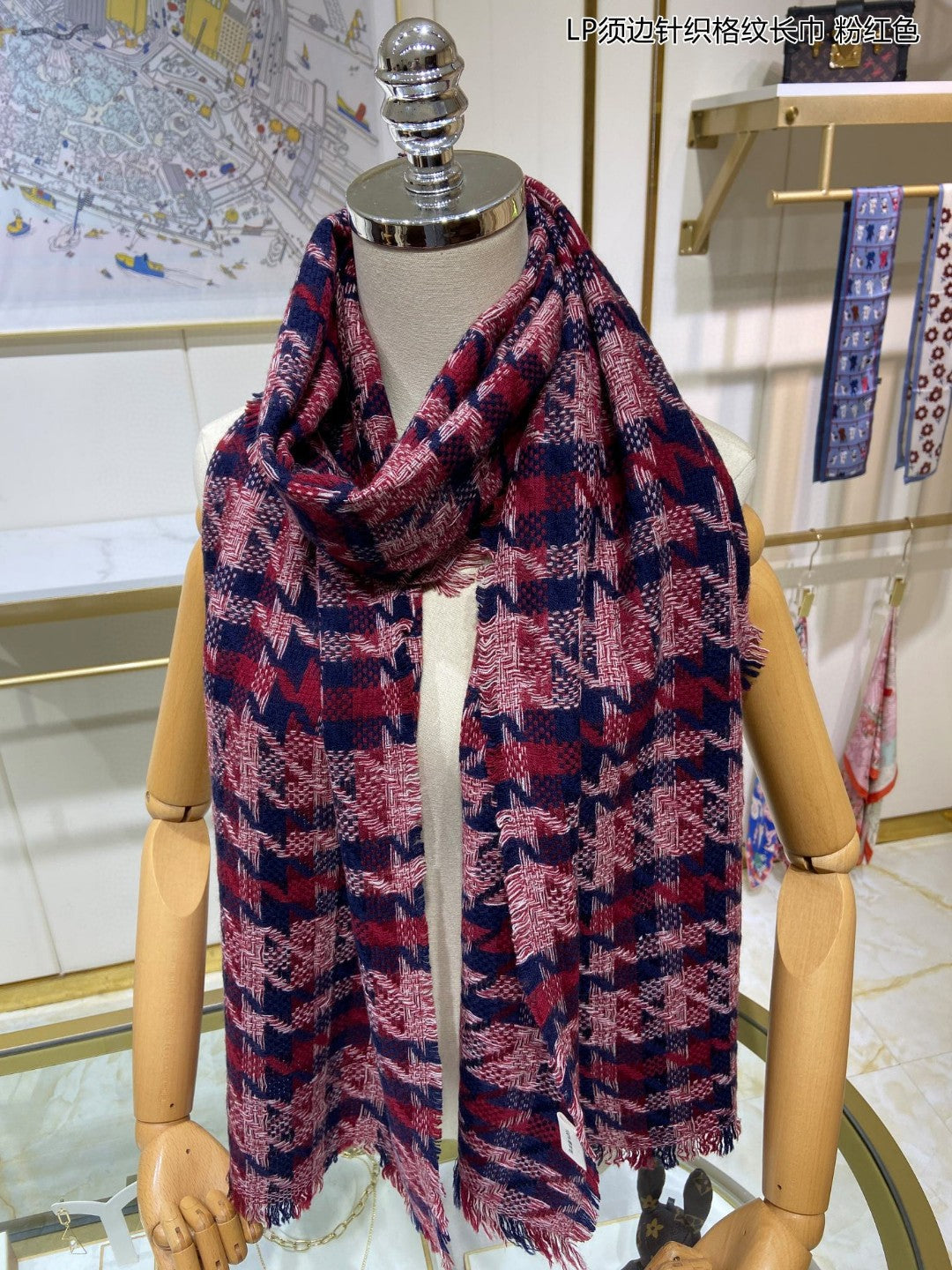 LP Opposite Scarf 190 CM In Colorful Cashmere 667374