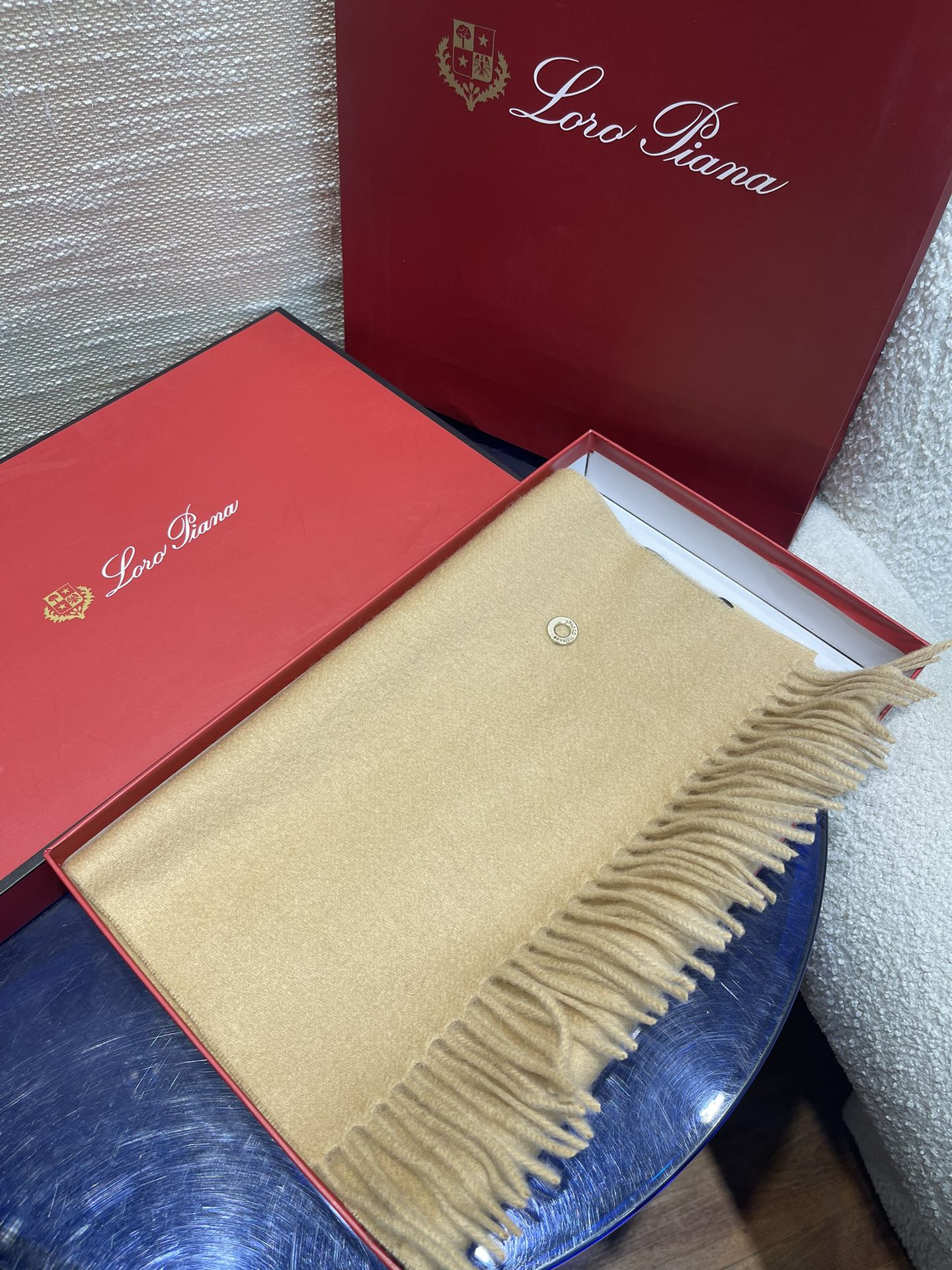 LP Scarf Plain 180 CM In Beige Cashmere  141433