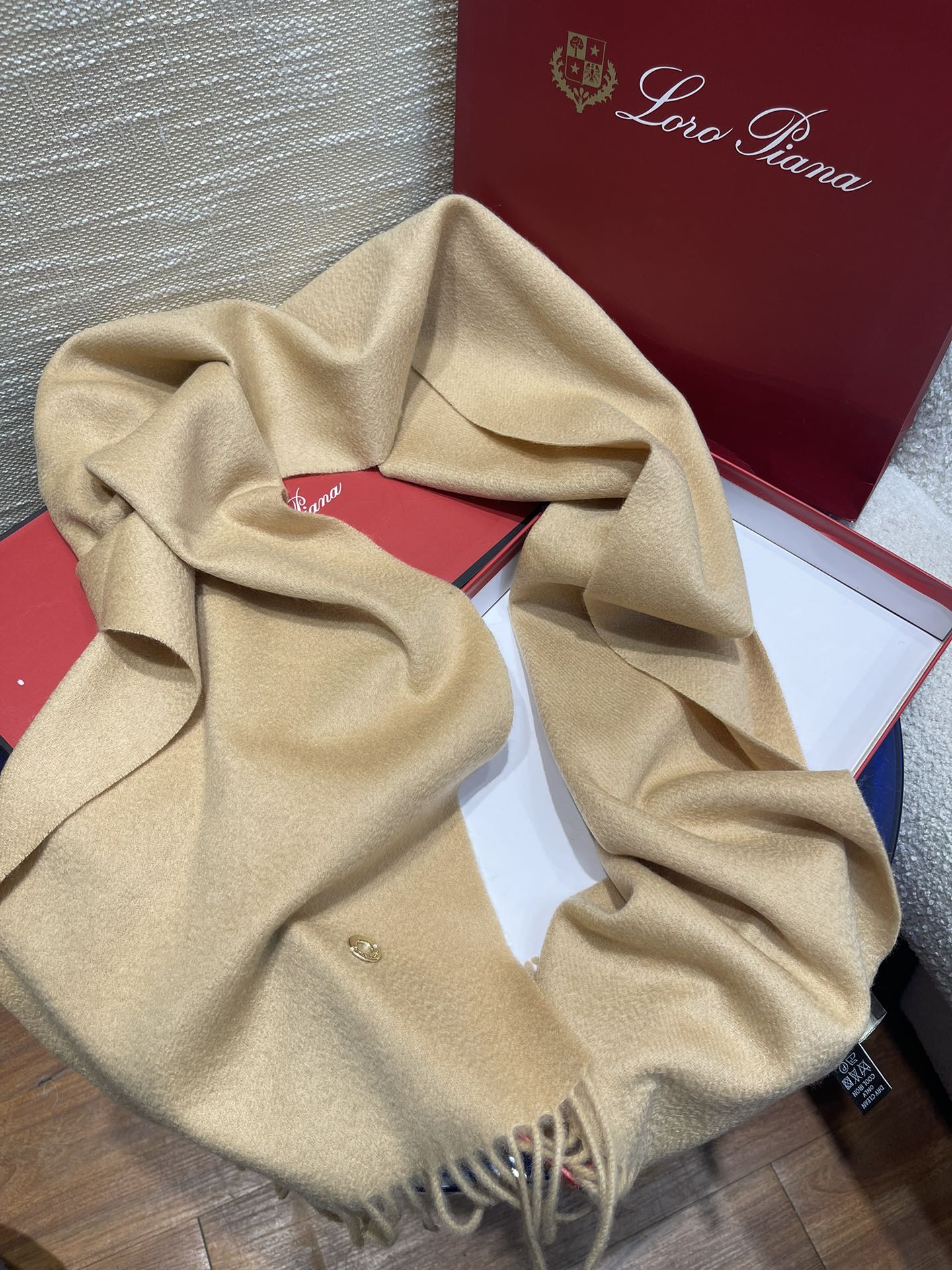 LP Scarf Plain 180 CM In Beige Cashmere  141433