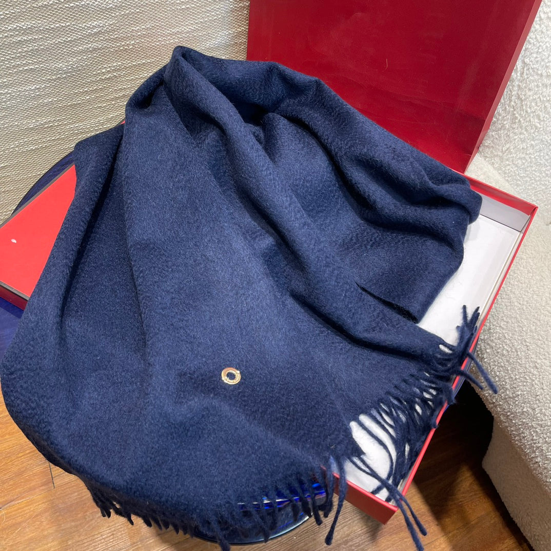 LP Scarf Plain 180 CM In Dark Blue Cashmere 141434