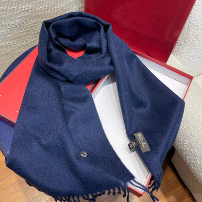 LP Scarf Plain 180 CM In Dark Blue Cashmere 141434
