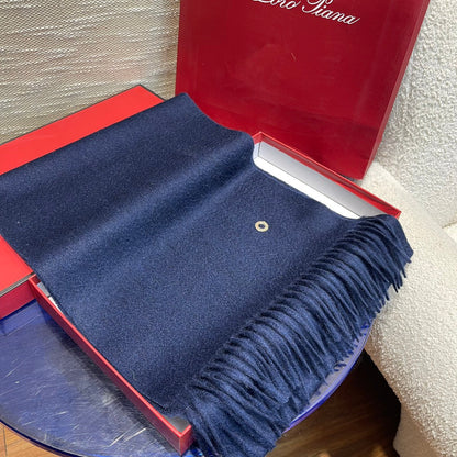 LP Scarf Plain 180 CM In Dark Blue Cashmere 141434