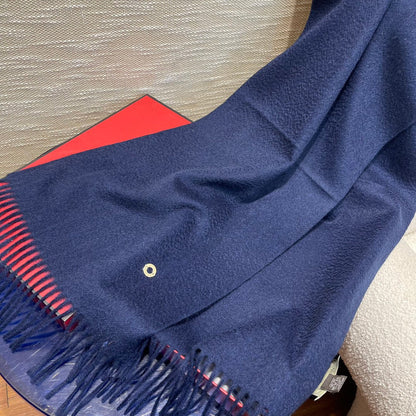 LP Scarf Plain 180 CM In Dark Blue Cashmere 141434
