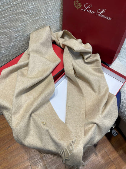 LP Scarf Plain 180 CM In Light Beige Cashmere 141435