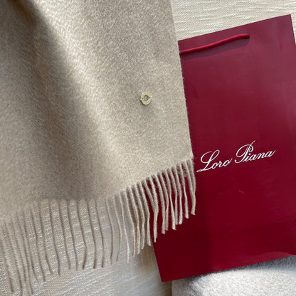 LP Scarf Plain 180 CM In Light Beige Cashmere 141435