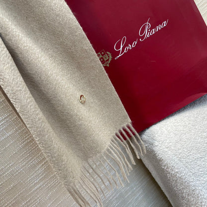 LP Scarf Plain 180 CM In Light Beige Cashmere 141435