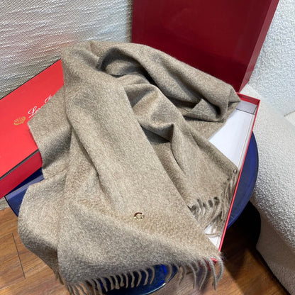 LP Scarf Plain 180 CM In Light Brown Cashmere 141436