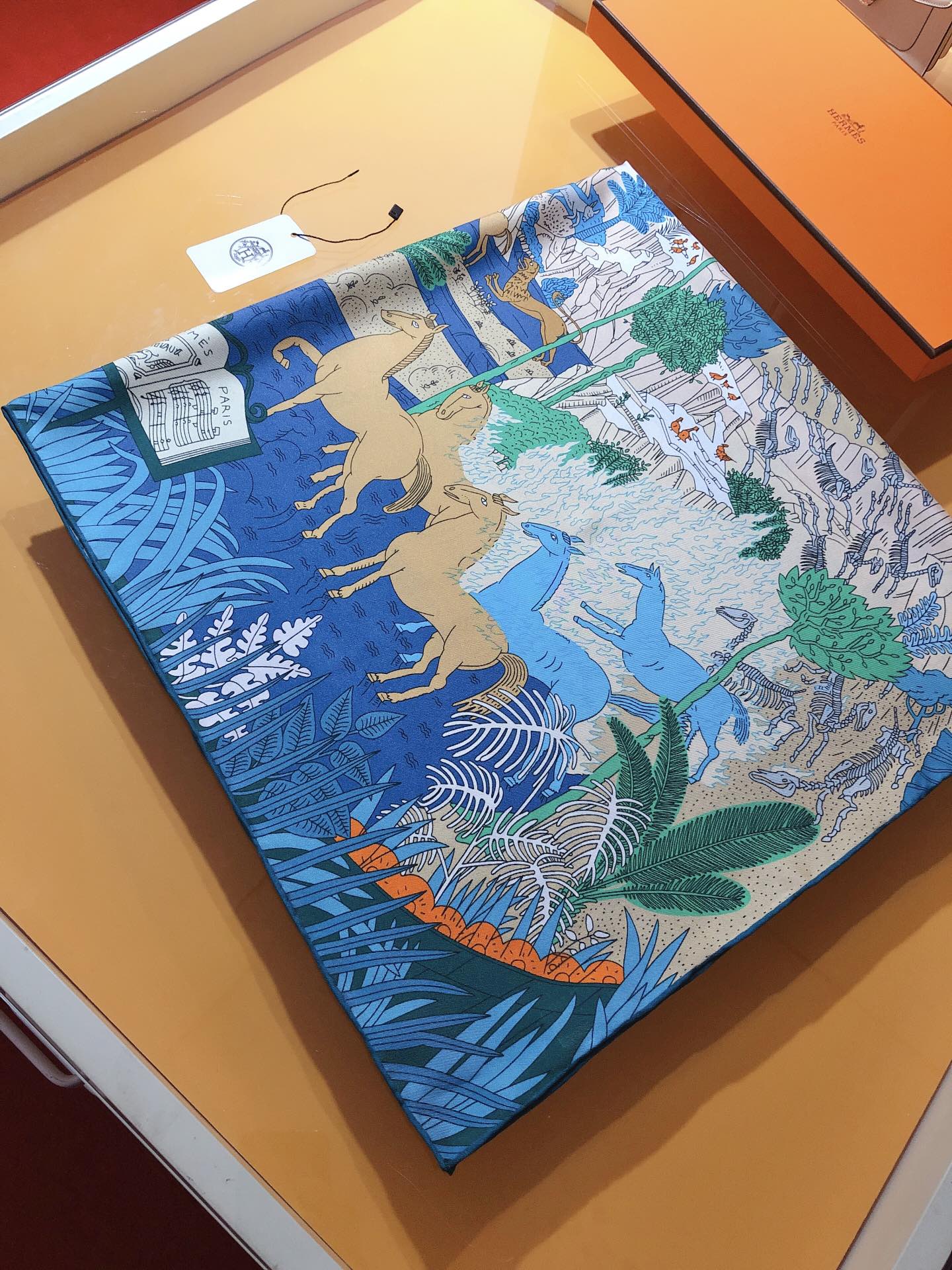 Le Carnaval Des Animaux Scarf 90 CM In Colorful Silk Twill 288861