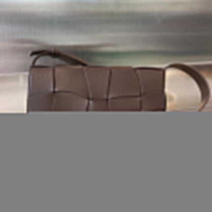 CASSETTE 23 IN CHOCOLATE CALFSKIN WITH WAVY PATTERN