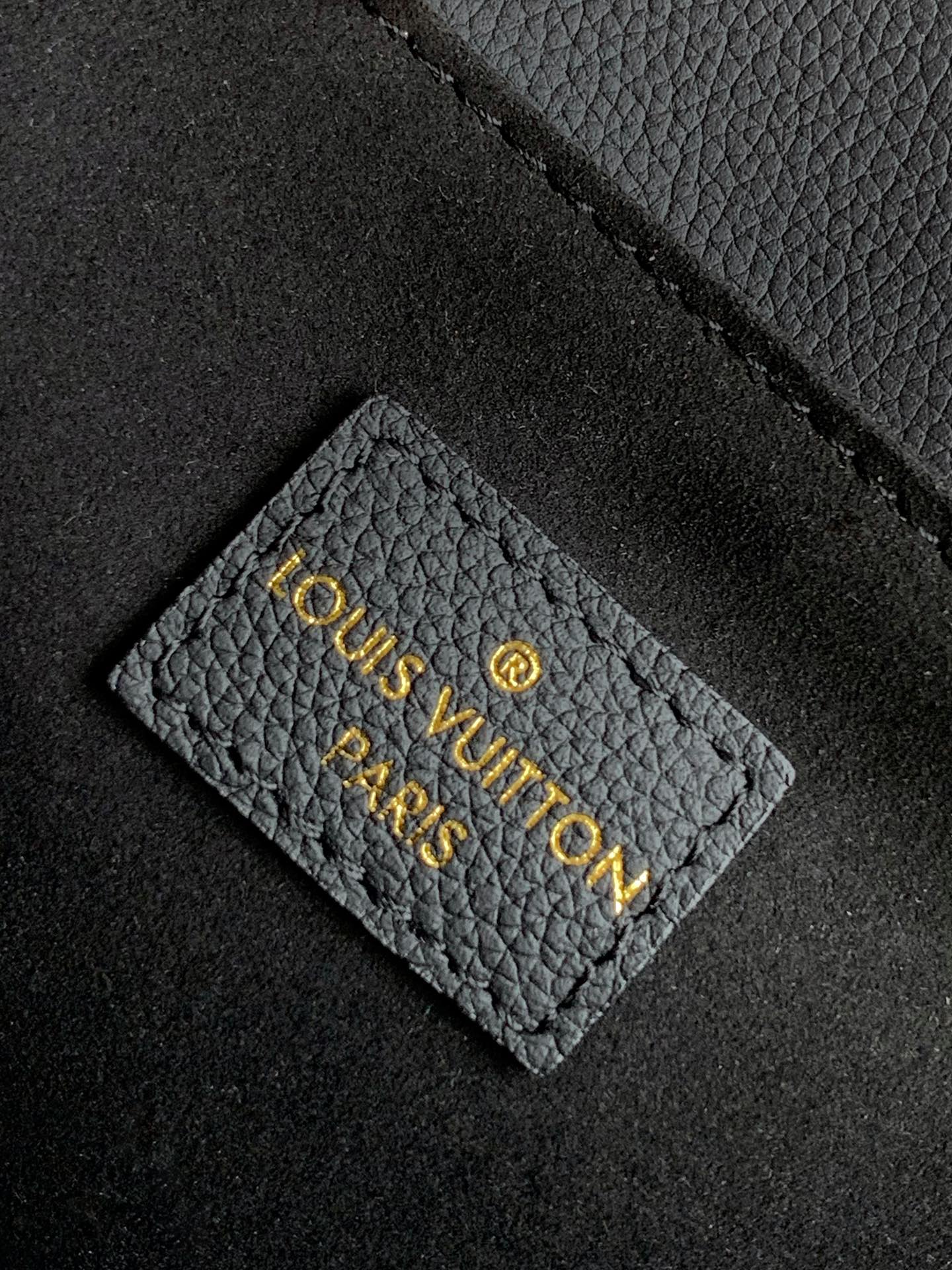 LV Oxford Bag 22cm Black Gold Cowhide 252069