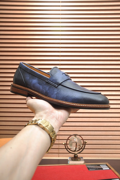 LV FLEX LOAFER IN CERULEAN BLUE CALFSKIN