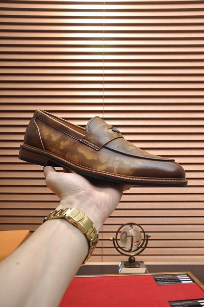 LV FLEX LOAFER IN MOCHA BROWN CALFSKIN