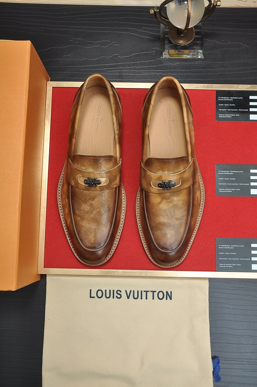 LV FLEX LOAFER IN MOCHA BROWN CALFSKIN