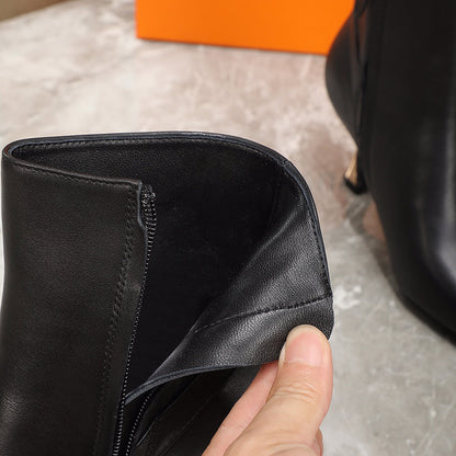 LV Sparkle Ankle Boot 65mm Black Lambskin
