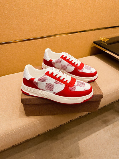 LV BEVERLY SNEAKER WHITE RED
