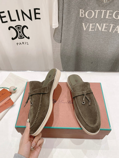 LP CHARMS WALK BABOUCHE LOAFERS CEDAR SUEDE