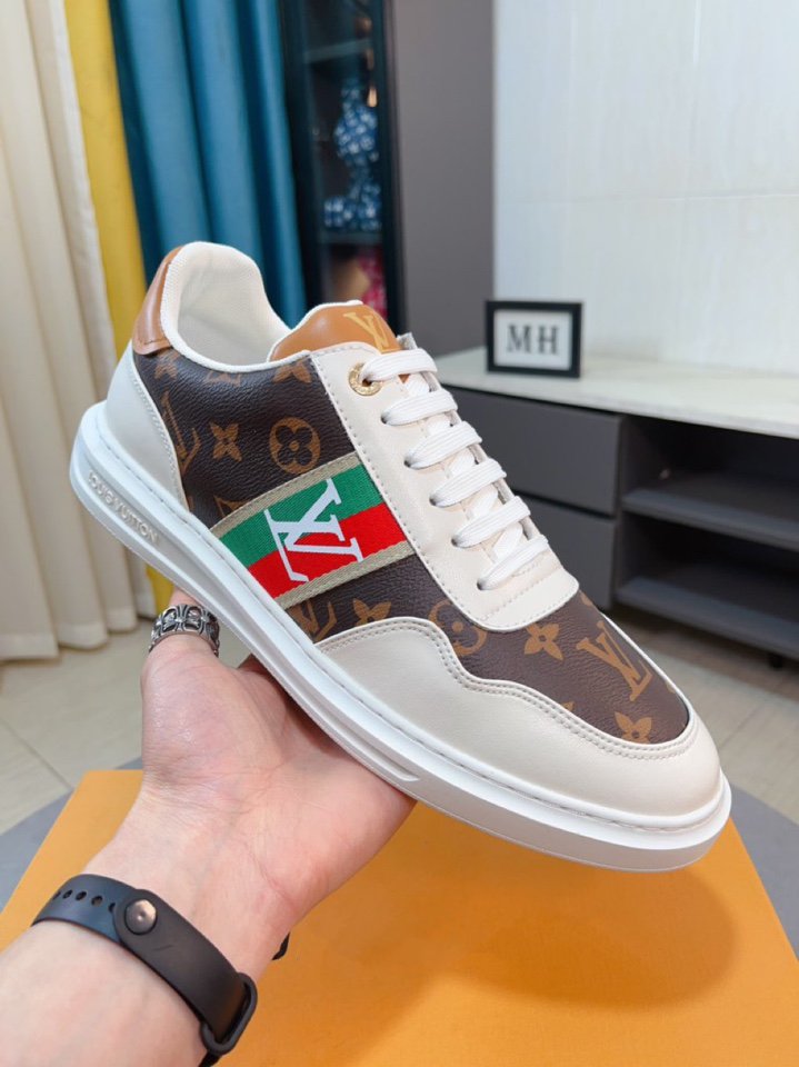 LV RIVOLI WHITE BROWN MONOGRAM