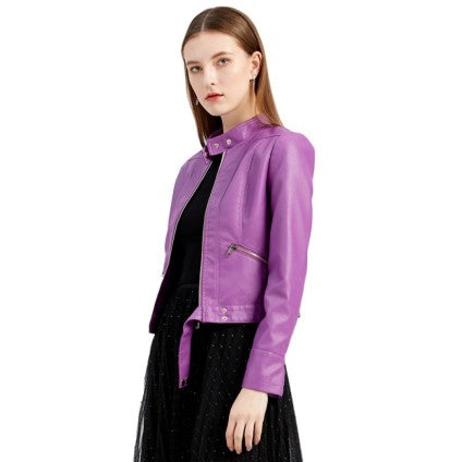 Kurze Lederjacke