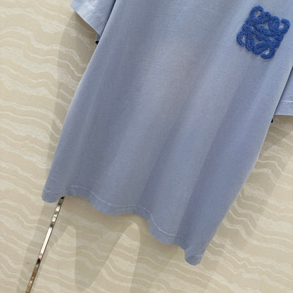 Loewe Short Sleeved T-shirt Blue Cotton