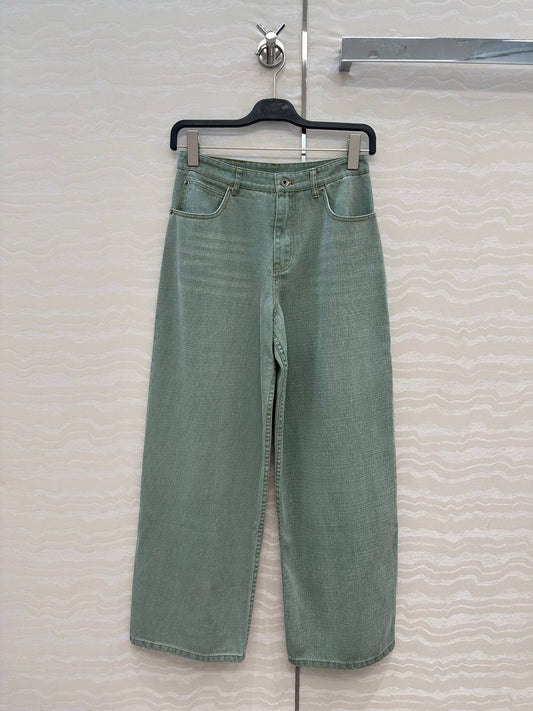 Loewe Jean Green Cotton