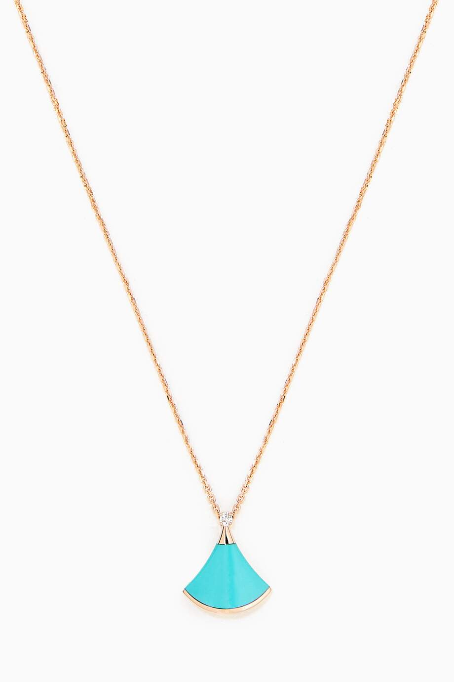 DREAM NECKLACE TURQUOISE PINK GOLD